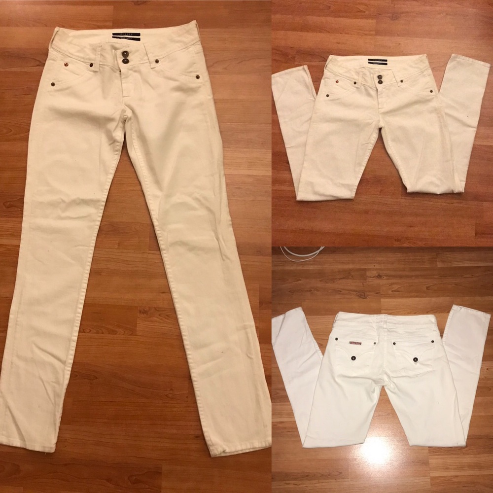 White Hudson Skinny Jeans Size 27